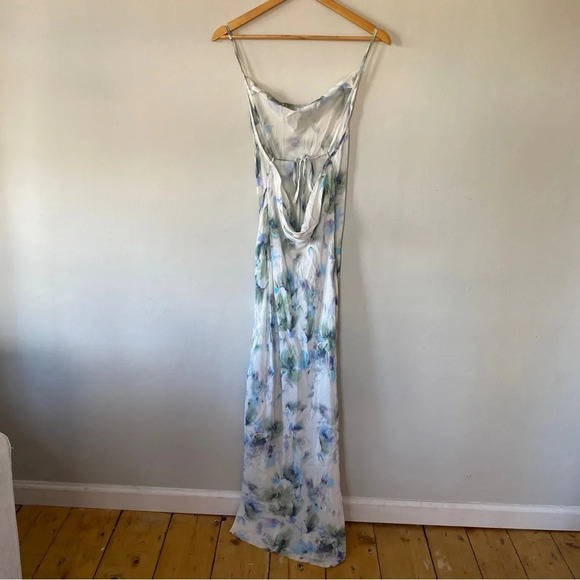 Bec & Bridge Corrine Watercolor Split Maxi Dress Women's 4 White Sleeveless NWOT - Picture 5 of 9